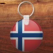 Flagge Norwegens Schlüsselanhänger (Vorderseite)