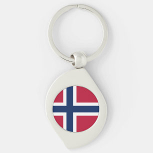 Flagge Norwegens Schlüsselanhänger