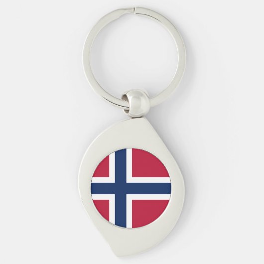 Flagge Norwegens Schlüsselanhänger (Vorderseite)