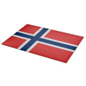 Flagge Norwegens Schneidebrett (Ecke)
