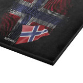 Flagge Norwegens Schneidebrett (Ecke)