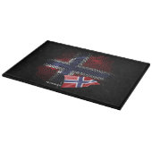 Flagge Norwegens Schneidebrett (Ecke)