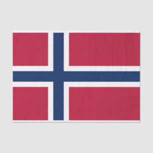 Flagge Norwegens Seidenpapier