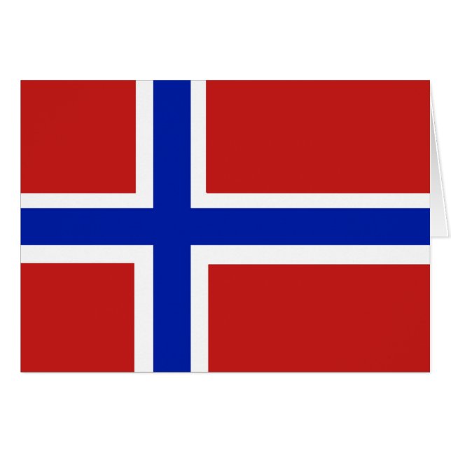 Flagge Norwegens skandinavische (Vorderseite (Horizontal))