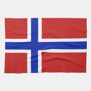Flagge Norwegens skandinavische Handtuch