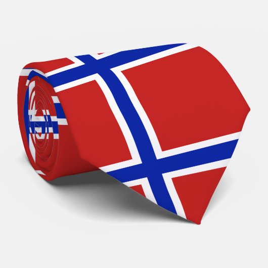 Flagge Norwegens skandinavische Krawatte (Gerollt)