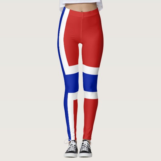 Flagge Norwegens skandinavische Leggings (Vorderseite)