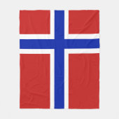 Flagge Norwegens skandinavisches Medium Fleecedecke (Vorderseite)