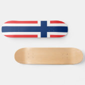 Flagge Norwegens Skateboard (Horizontal)