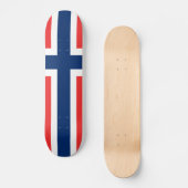 Flagge Norwegens Skateboard (Vorderseite)