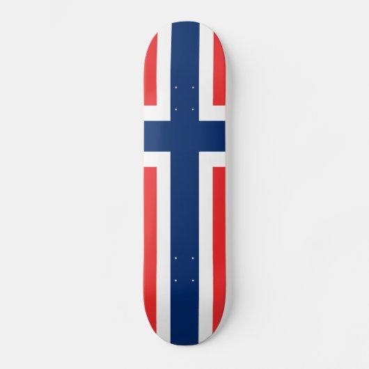 Flagge Norwegens Skateboard (Vorderseite)