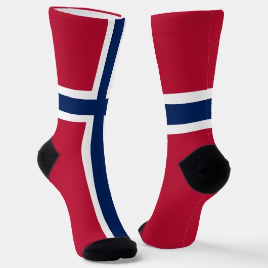 Flagge Norwegens Socken (Gewinkelt)