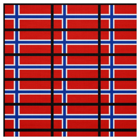 Flagge Norwegens Stoff (Muster)
