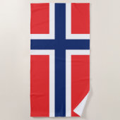 Flagge Norwegens Strandtuch (Vorderseite)
