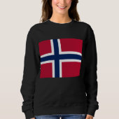 Flagge Norwegens Sweatshirt (Vorderseite)