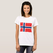 Flagge Norwegens T-Shirt (Vorne ganz)