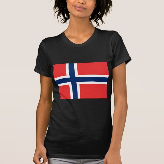 Flagge Norwegens T-Shirt (Vorderseite)