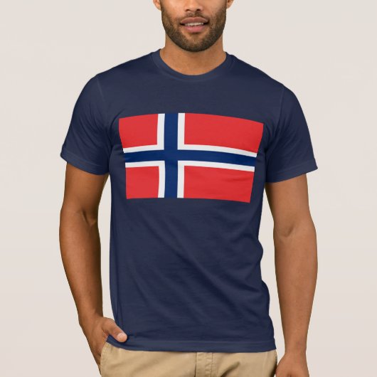 Flagge Norwegens T-Shirt (Vorderseite)