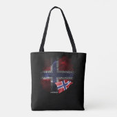 Flagge Norwegens Tasche (Rückseite)
