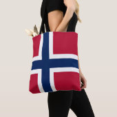 Flagge Norwegens Tasche (Von Nahem)
