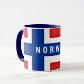 Flagge Norwegens Tasse (Vorderseite Links)