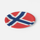 Flagge Norwegens: Teller von Papier (Schrägansicht)