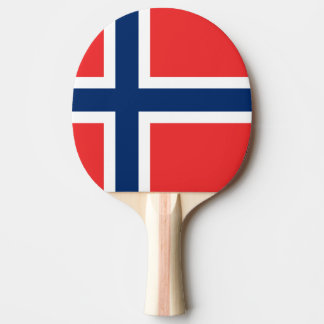 Flagge Norwegens Tischtennis Schläger