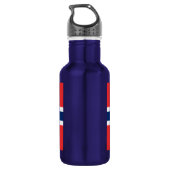 Flagge Norwegens Trinkflasche (Rückseite)