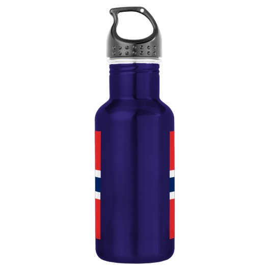 Flagge Norwegens Trinkflasche (Rückseite)