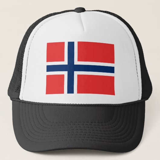 Flagge Norwegens Truckerkappe (Vorderseite)