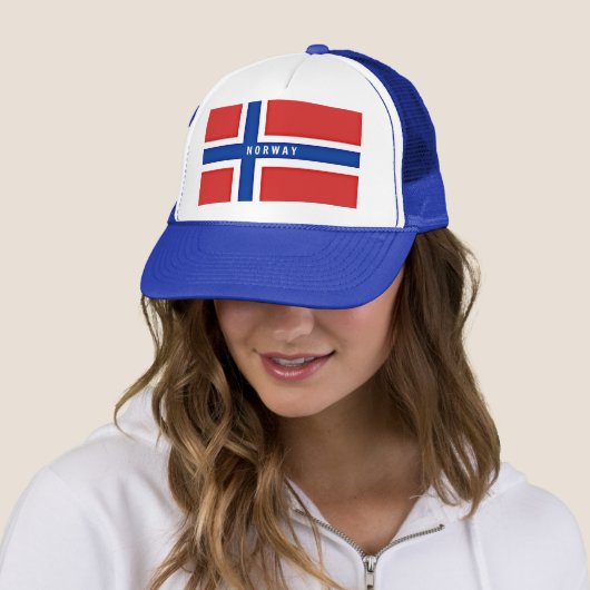 Flagge Norwegens Truckerkappe (Beispiel)