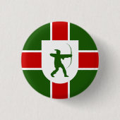 Flagge Nottinghamshire Button (Vorderseite)