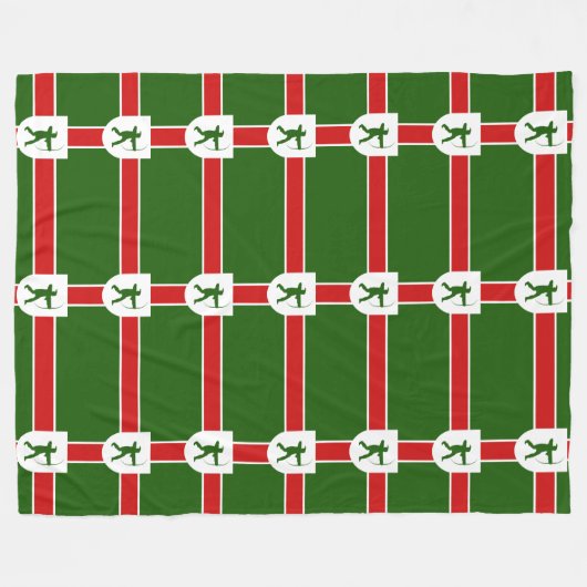 Flagge Nottinghamshire Fleecedecke (Vorderseite (Horizontal))