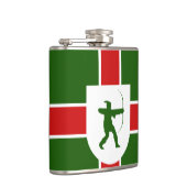 Flagge Nottinghamshire Hip Flask Flachmann (Rechts)