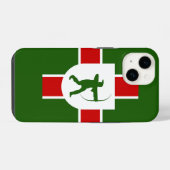 Flagge Nottinghamshire iPhone Hülle (Rückseite (Horizontal))