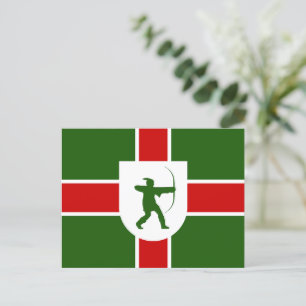 Flagge Nottinghamshire Postkarte