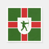 Flagge Nottinghamshire Serviette (Vorderseite)