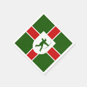 Flagge Nottinghamshire Serviette (Ecke)
