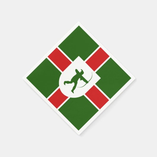 Flagge Nottinghamshire Serviette (Ecke)