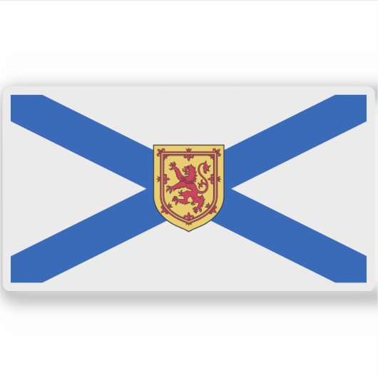 Flagge Nova Scotia Aufkleber (Vorderseite)