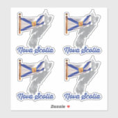 Flagge Nova Scotia Aufkleber (Blatt)