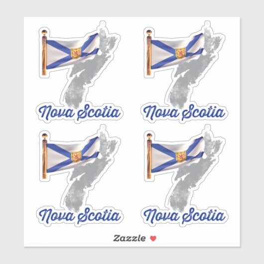 Flagge Nova Scotia Aufkleber (Blatt)