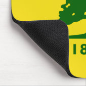 Flagge Oaklands, Kalifornien Mousepad (Ecke)