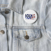 Flagge Obama Amerika Button (Beispiel)