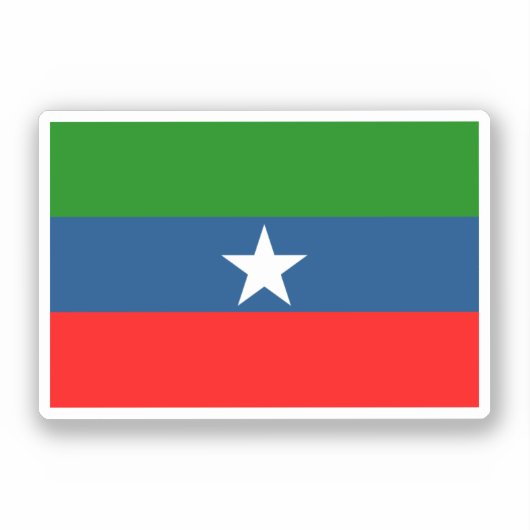 Flagge Ogaden Aufkleber (Vorderseite)