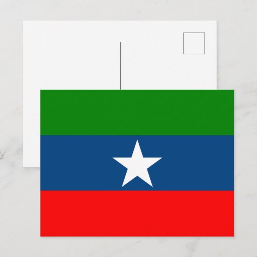 Flagge Ogaden Postkarte (Vorne/Hinten)