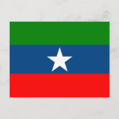 Flagge Ogaden Postkarte (Vorderseite)