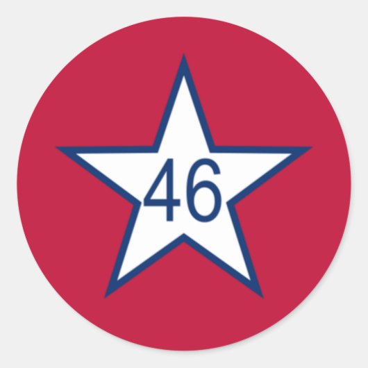 Flagge Oklahoma Runder Aufkleber (Vorderseite)