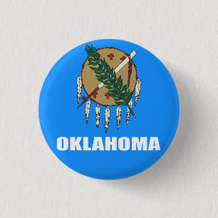 Flagge Oklahomas Button