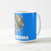 Flagge Oklahomas Kaffeetasse (VorderseiteRechts)